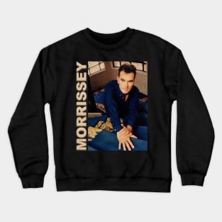 Poster of Morrissey on a stairs Crewneck Sweatshirt